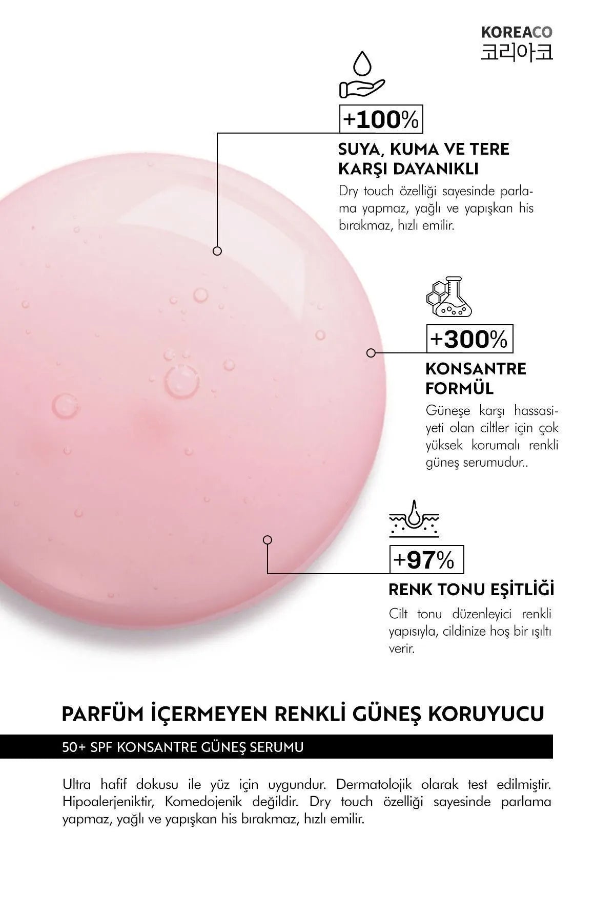 Blocker Pink SPF 50+ Ton Eşitleyic 50ml Güneş Serumu
