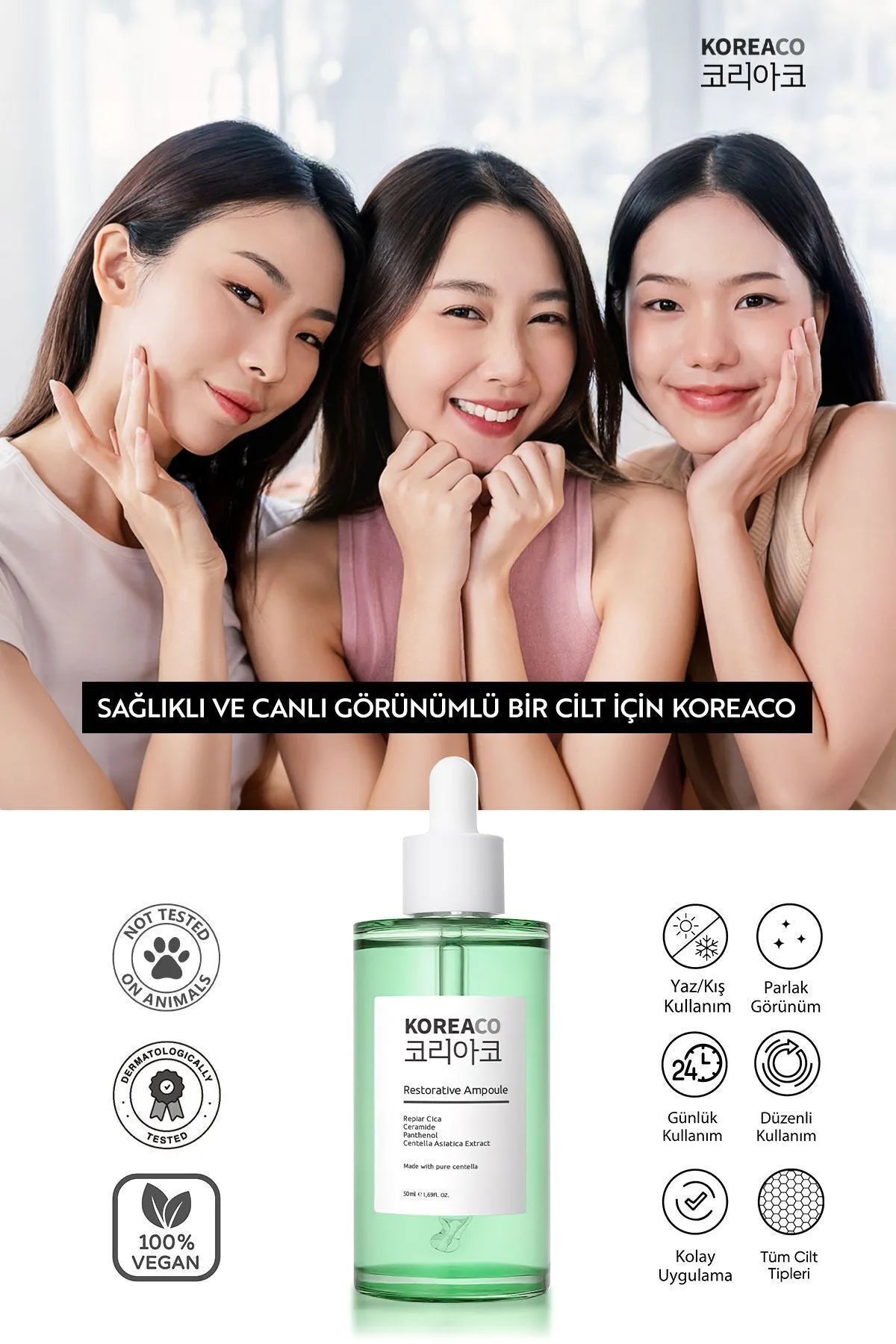 Centella & Cica & Ceramide - Onarıcı, Aydınlatıcı Ampoule